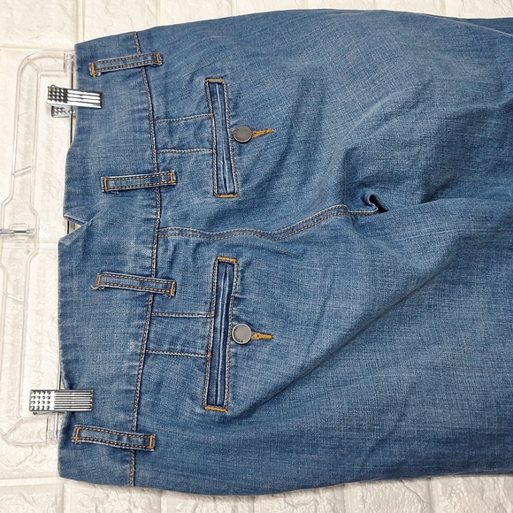 ROUTE 66 Wide Leg Sailor Jeans with Wide Hem - Picture 5 of 9